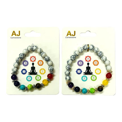 7 Chakra Crystal Bracelets 12 pcs