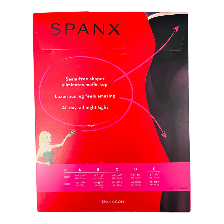 1 pc SPANX Tights High Waisted Haute Contour Size 6 - Semi Opaque
