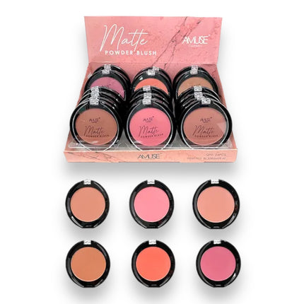 12 pcs Amuse Matte Powder Blush (24 pcs in Display)