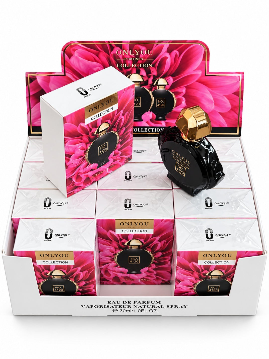 ONLYOU Black floral - Box of 12